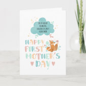 Happy First Moederdag voor schoondochter Boho Kaart (Voorkant)