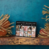 Happy First Mother’s Day Grandma 10 Photo Collage Fotoplaat (Zijkant)