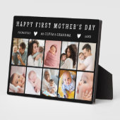 Happy First Mother’s Day Grandma 10 Photo Collage Fotoplaat (Zijkant)