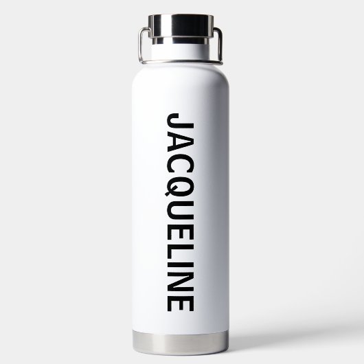 Happy First Mother's Day Mama Custom Foto & Naam Waterfles (Achterkant)