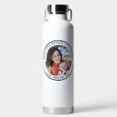 Happy First Mother's Day Mama Custom Foto & Naam Waterfles (Voorkant)