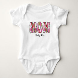 happy first mothers day '' mom'' romper