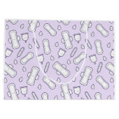 Happy First Party Paarse Cute Tampon Pad Groot Cadeauzakje (Achterkant)