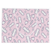 Happy First Period Party roze Cute Tampon Pad Groot Cadeauzakje (Achterkant)