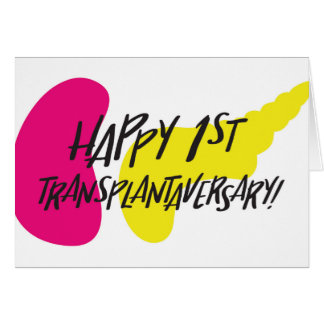 Happy First SPK Transplantantiever Card