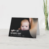 Happy First Vaderdag 2 foto's Kaart (Voorkant)