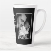 Happy First Vaderdag 2 Photo Black Latte Mok (Rechts)