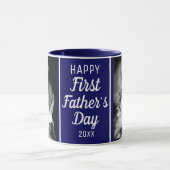 Happy First Vaderdag 2 Photo Blue and White Mok (Midden)