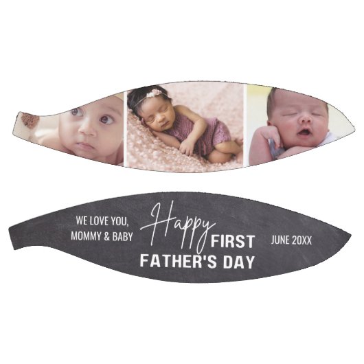 Happy First Vaderdag 3 Photo Chalkboard Basketbal (Panelen)