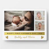 Happy First Vaderdag 3 Photo Collage Fotoplaat (voorkant)
