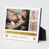 Happy First Vaderdag 3 Photo Collage Fotoplaat (Zijkant)