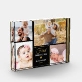 Happy First Vaderdag 4 Photo Black and Gold Fotoblokken (Links)