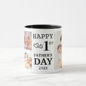 Happy First Vaderdag 5 fotocollage Mok (Midden)