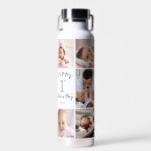 Happy First Vaderdag 5 fotocollage Waterfles (Voorkant)