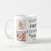 Happy First Vaderdag 5 Photo Collage Silver Koffiemok (Links)