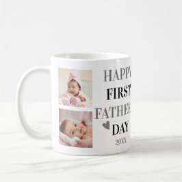Happy First Vaderdag 5 Photo Collage Silver Koffiemok