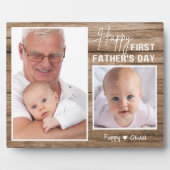 Happy First Vaderdag als oppy 2 fotohout Fotoplaat (Voorkant)
