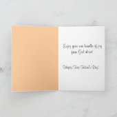 Happy First Vaderdag Baby Toes Kaart (Binnen)