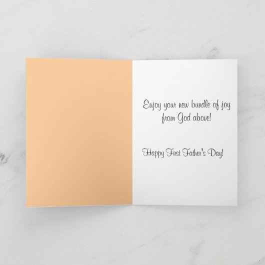 Happy First Vaderdag Baby Toes Kaart (Binnen)