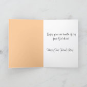 Happy First Vaderdag Baby Toes Kaart (Binnen)