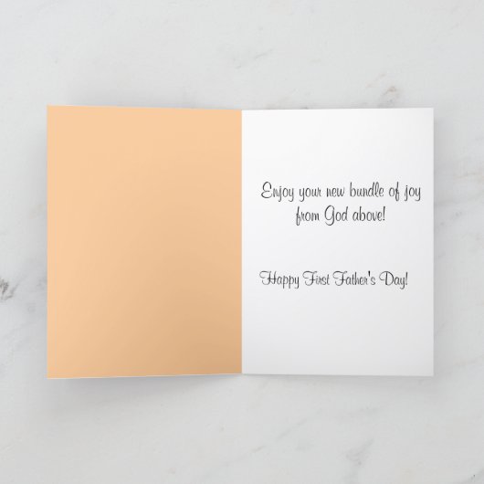 Happy First Vaderdag Baby Toes Kaart (Binnen)