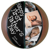 Happy First Vaderdag Basketball Basketbal (Verticaal)