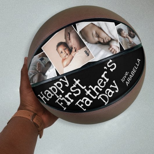 Happy First Vaderdag Basketball Basketbal