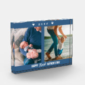 Happy First Vaderdag Blue 2-fotoblok Fotoblokken (Links)