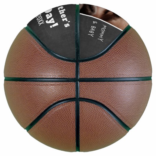 Happy First Vaderdag Chalkboard aangepaste foto Basketbal (Rechts)