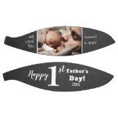 Happy First Vaderdag Chalkboard aangepaste foto Basketbal (Panelen)