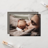 Happy First Vaderdag Custom Photo Card Kaart (Voorkant / Achterkant in situ)