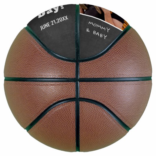 Happy First Vaderdag Custom Photo Chalkboard Basketbal (Rechts)