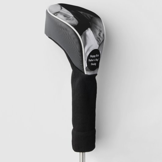 Happy First Vaderdag Custom Photo Golfheadcover (Schuin)