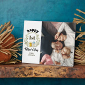 Happy First Vaderdag Custom Photo Plaque Fotoplaat (Zijkant)