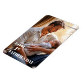 Happy First Vaderdag Foto Flexi Magnet Magneet (Linkerzijde)