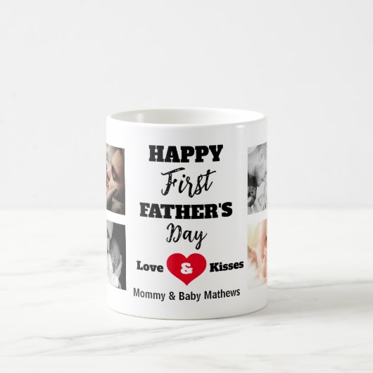Happy First Vaderdag | Fotocollage Koffiemok (Center)