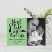 Happy First Vaderdag-fotokaart Kaart (Staand voorkant)