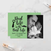 Happy First Vaderdag-fotokaart Kaart (Voorkant / Achterkant in situ)