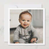 Happy First Vaderdag – gepersonaliseerde fotokaart Feestdagenkaart (Achterkant)