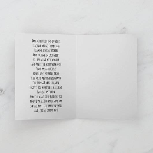 Happy First Vaderdag Kaart (Binnen)