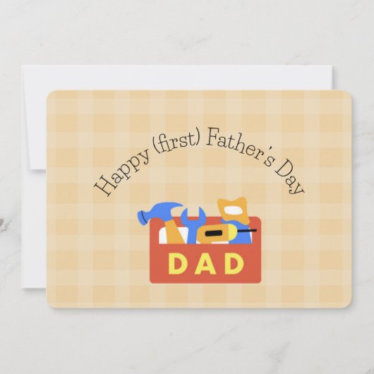 Happy First Vaderdag Kaart (Voorkant)