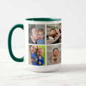 Happy First Vaderdag New Pap 5 Foto Green Mok (Links)