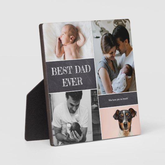 Happy First Vaderdag nieuwe vader beste vader Fotoplaat (Voorkant)