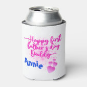 Happy First Vaderdag Papa | Blikjeskoeler (Blikje Voorkant)