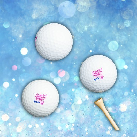 Happy First Vaderdag Papa | Golfballen