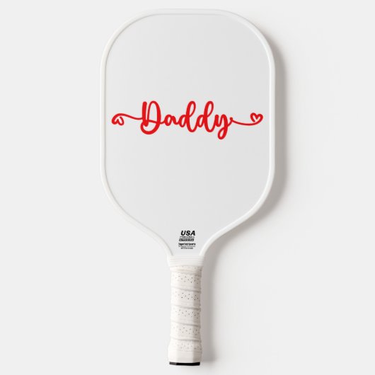 Happy First Vaderdag Papa | Pickleball Paddle (Achterkant)