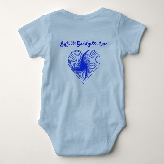 Happy First Vaderdag Papa | Romper (Achterkant)