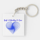 Happy First Vaderdag Papa | Sleutelhanger (Achterkant)