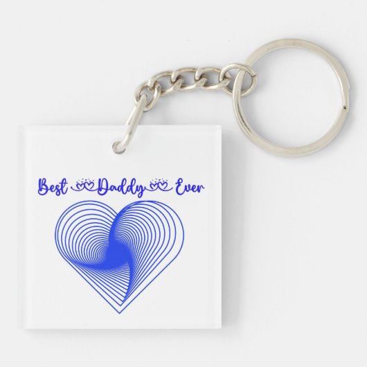 Happy First Vaderdag Papa | Sleutelhanger (Achterkant)