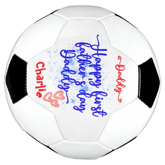 Happy First Vaderdag Papa | Voetbal (Gedraaid)